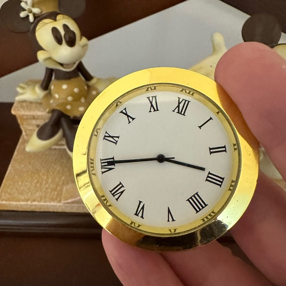Disney Rare Mickey and Minnie Desk Clock - Picture 6 of 6